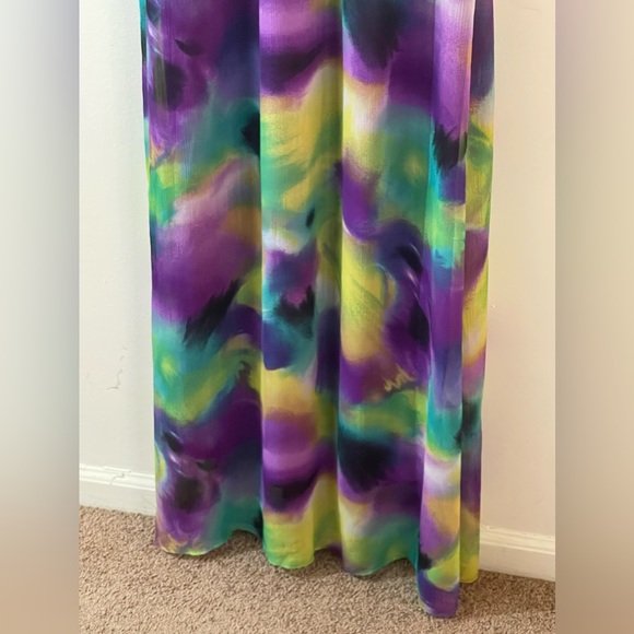 Multi-colored Sleeveless Maxi Dress - Picture 5 of 8